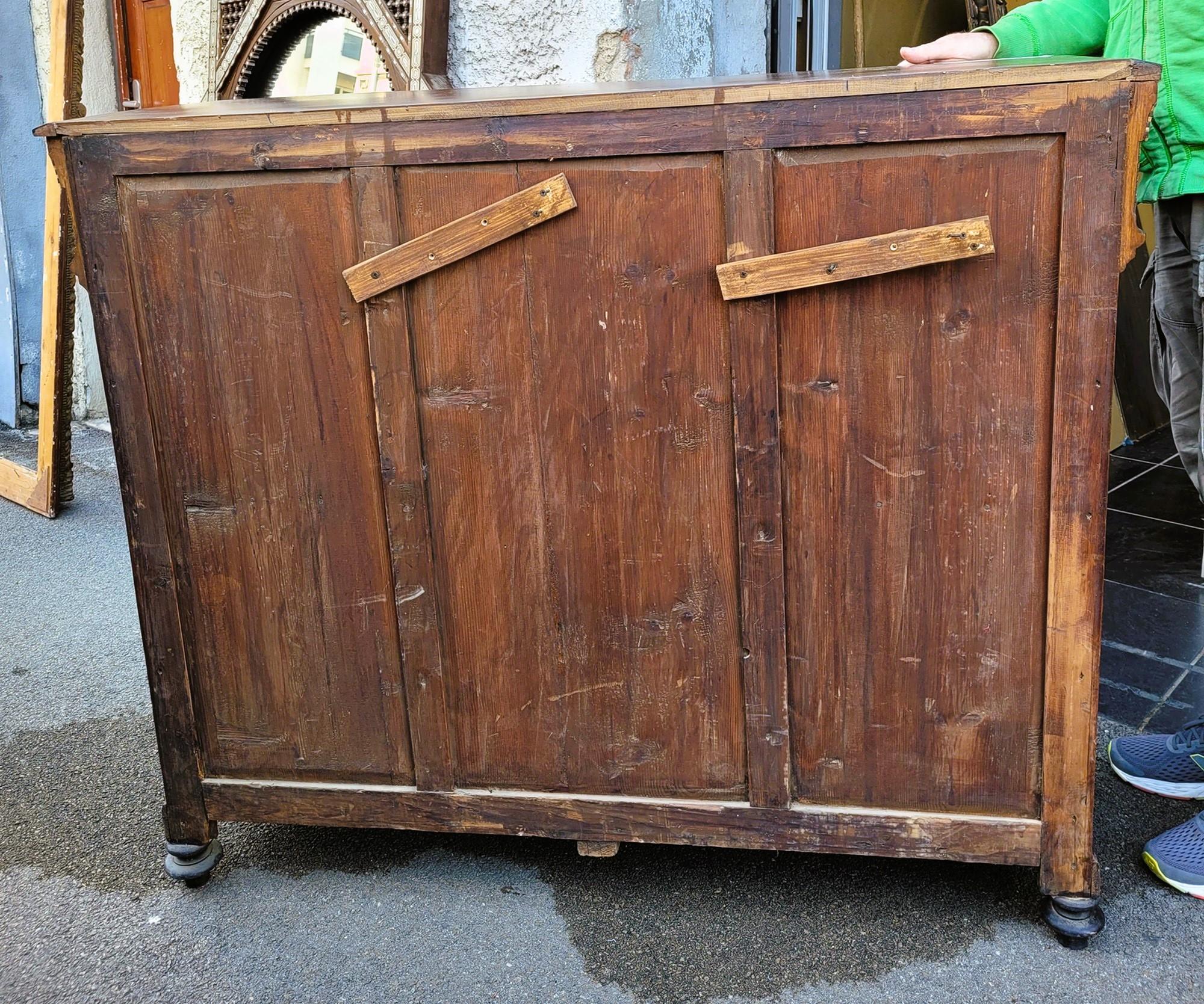 G Parvis, Console + Mirror In Marquetry, 19th Century For Sale 12