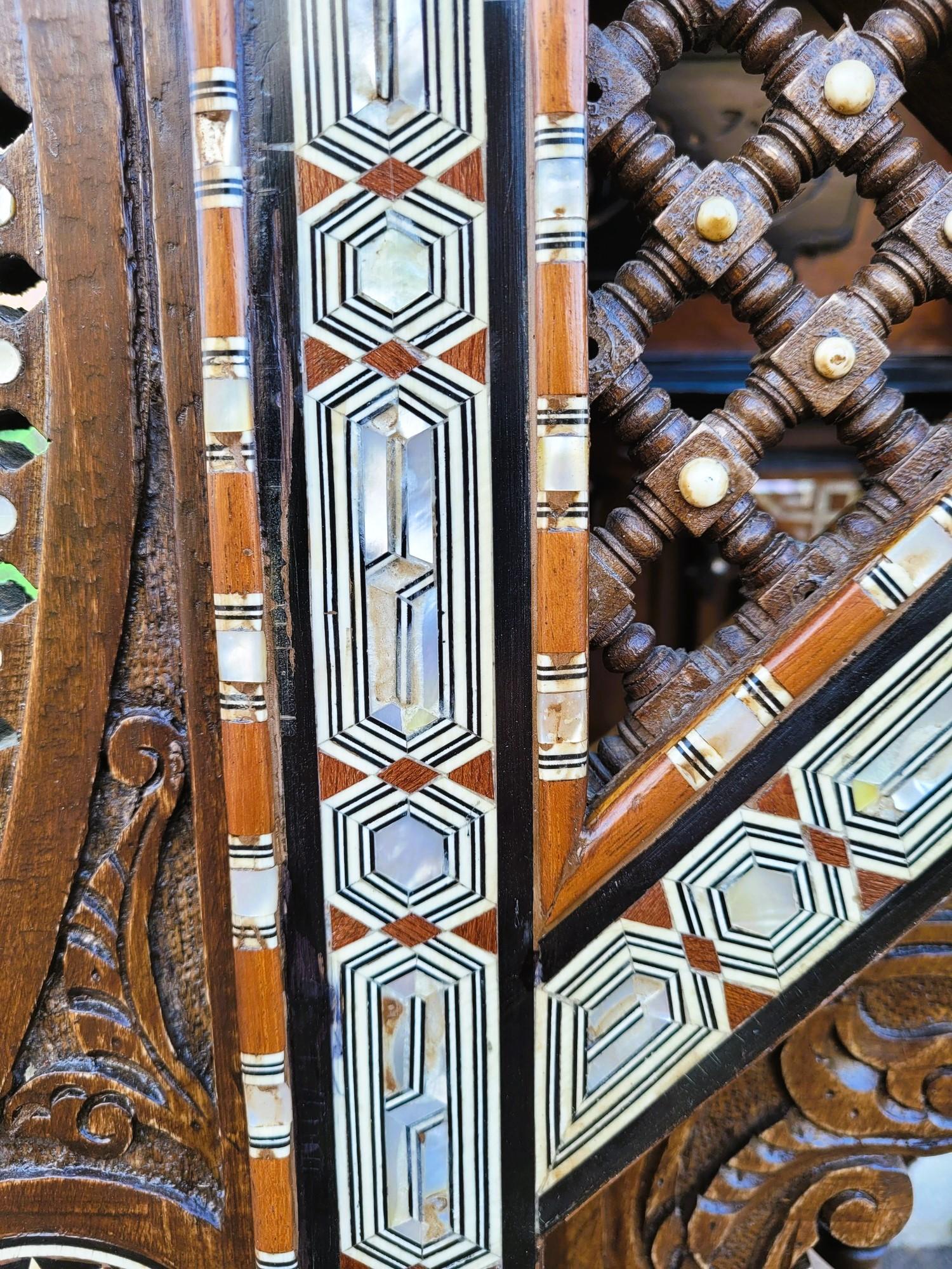 G Parvis, Console + Mirror In Marquetry, 19th Century For Sale 1