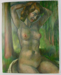 Antique French Art Deco  Posing Nude 1940