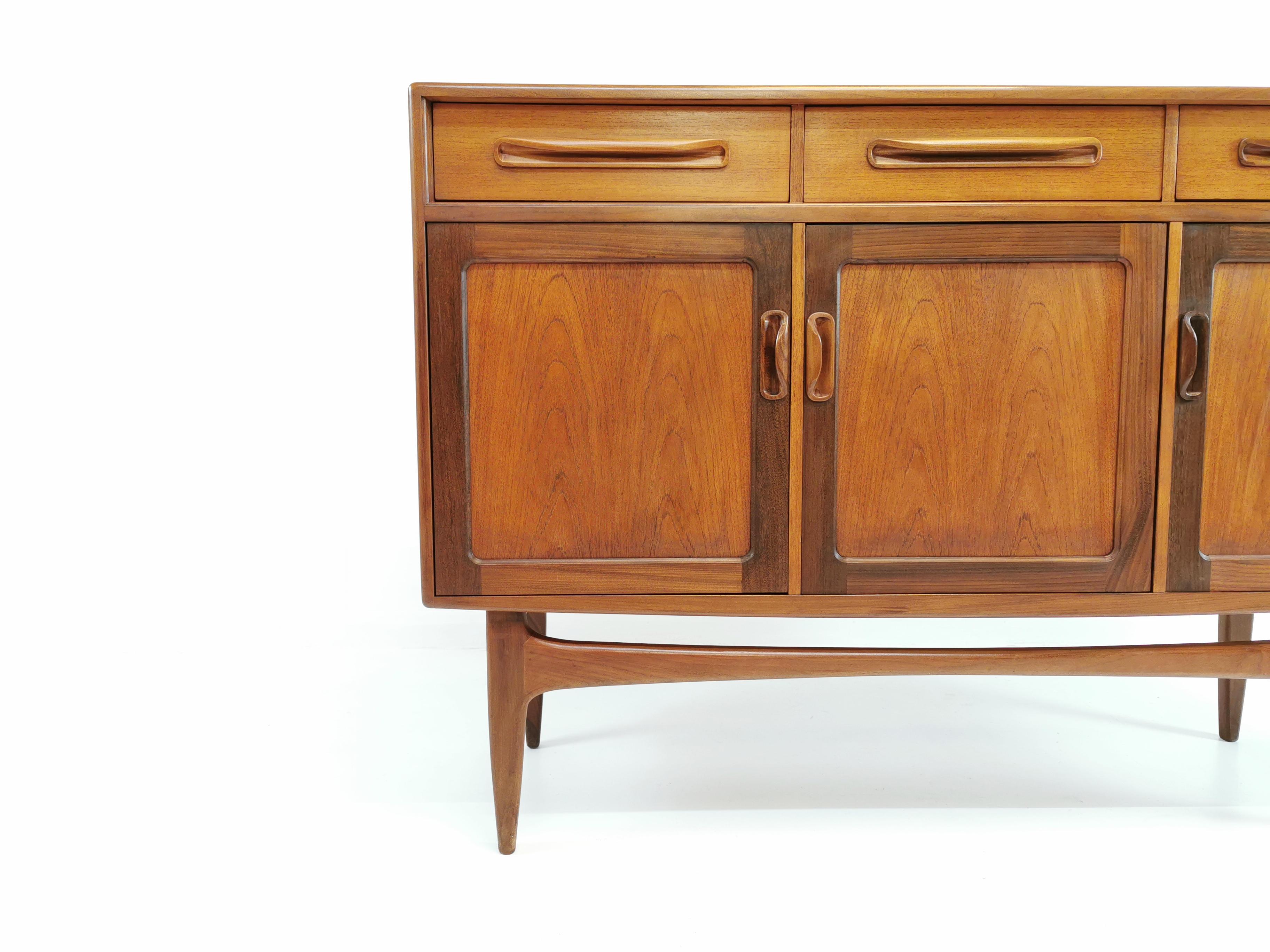 G Plan by V B Wilkins Teak Mid Century Sideboard Vintage Retro, 1960s In Good Condition In STOKE ON TRENT, GB