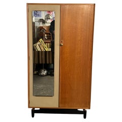 G-Plan "Chinese White" Painted Oak Armoire