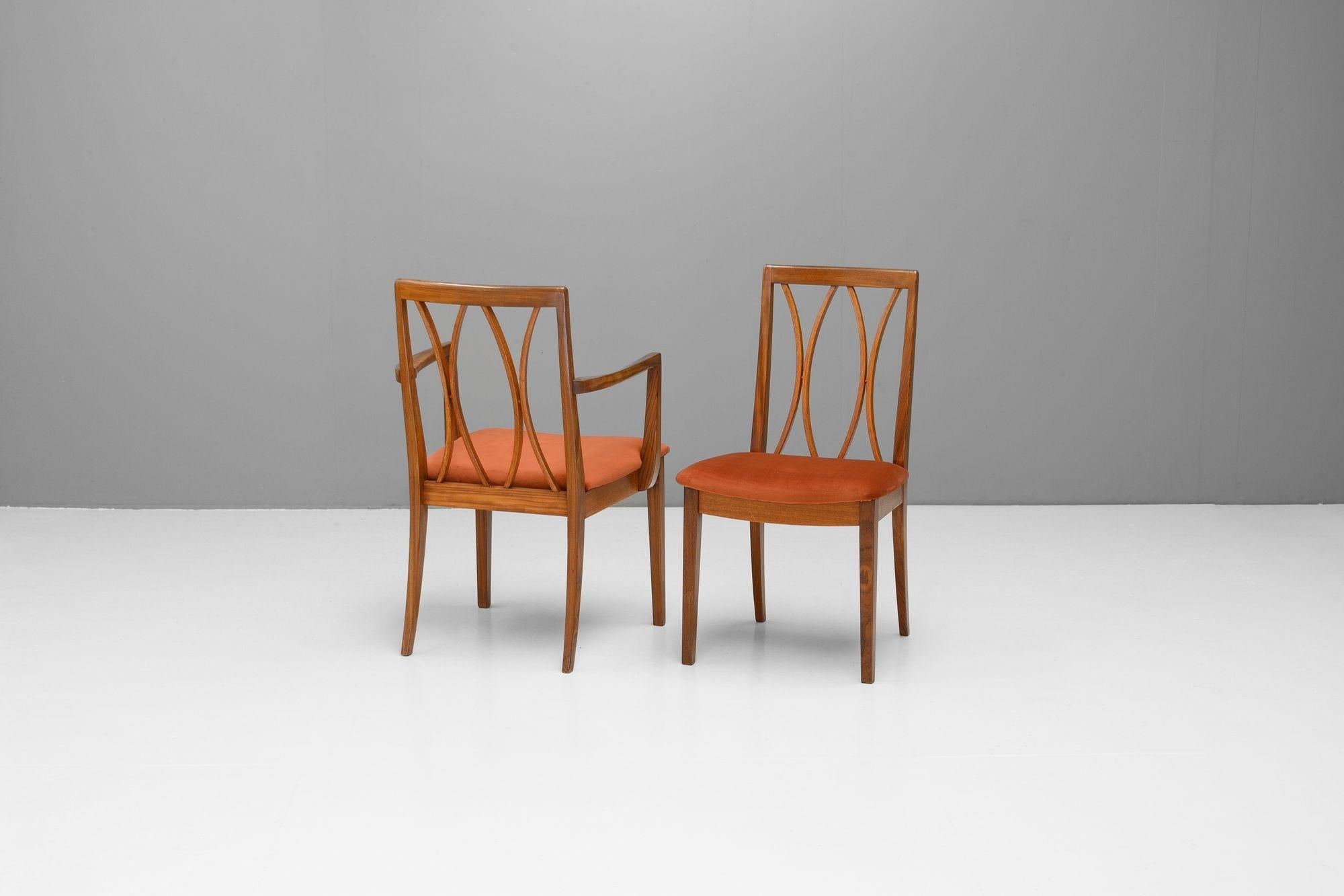 British G-Plan Dining Chairs For Sale