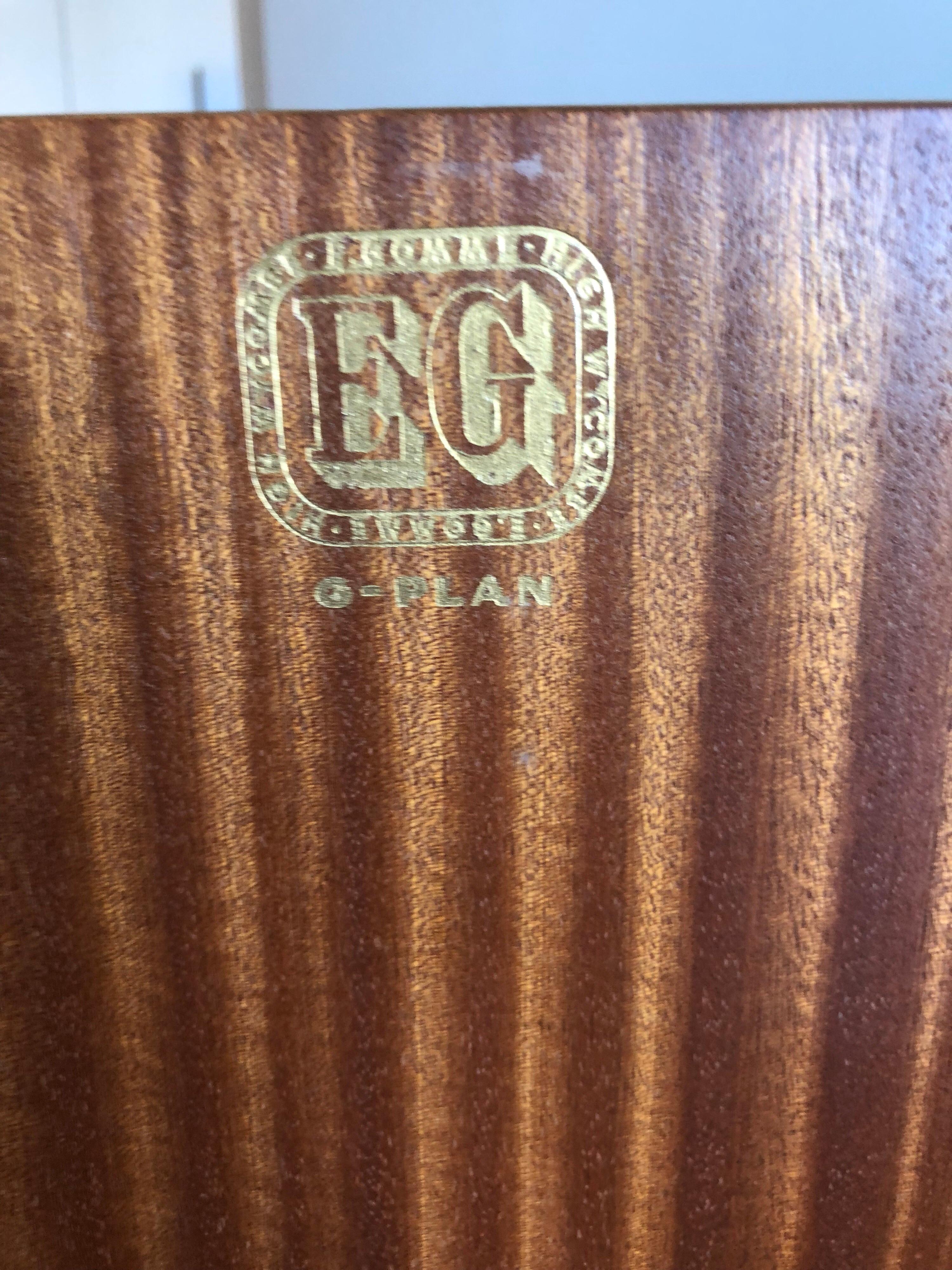 English G Plan E Gomme Gentleman’s Wardrobe or Tall Boy For Sale