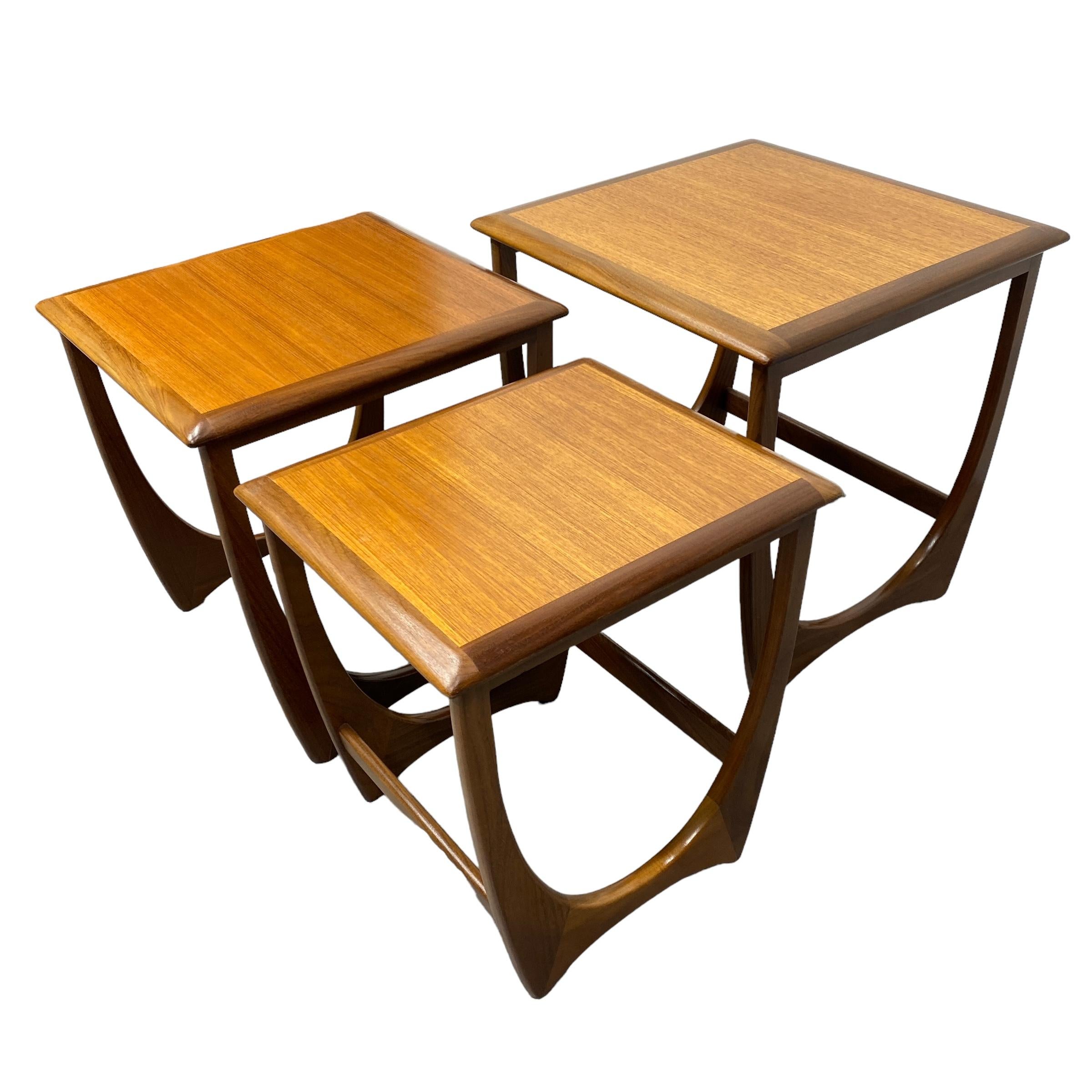 Mid-Century Modern G Plan Fresco Nesting Tables