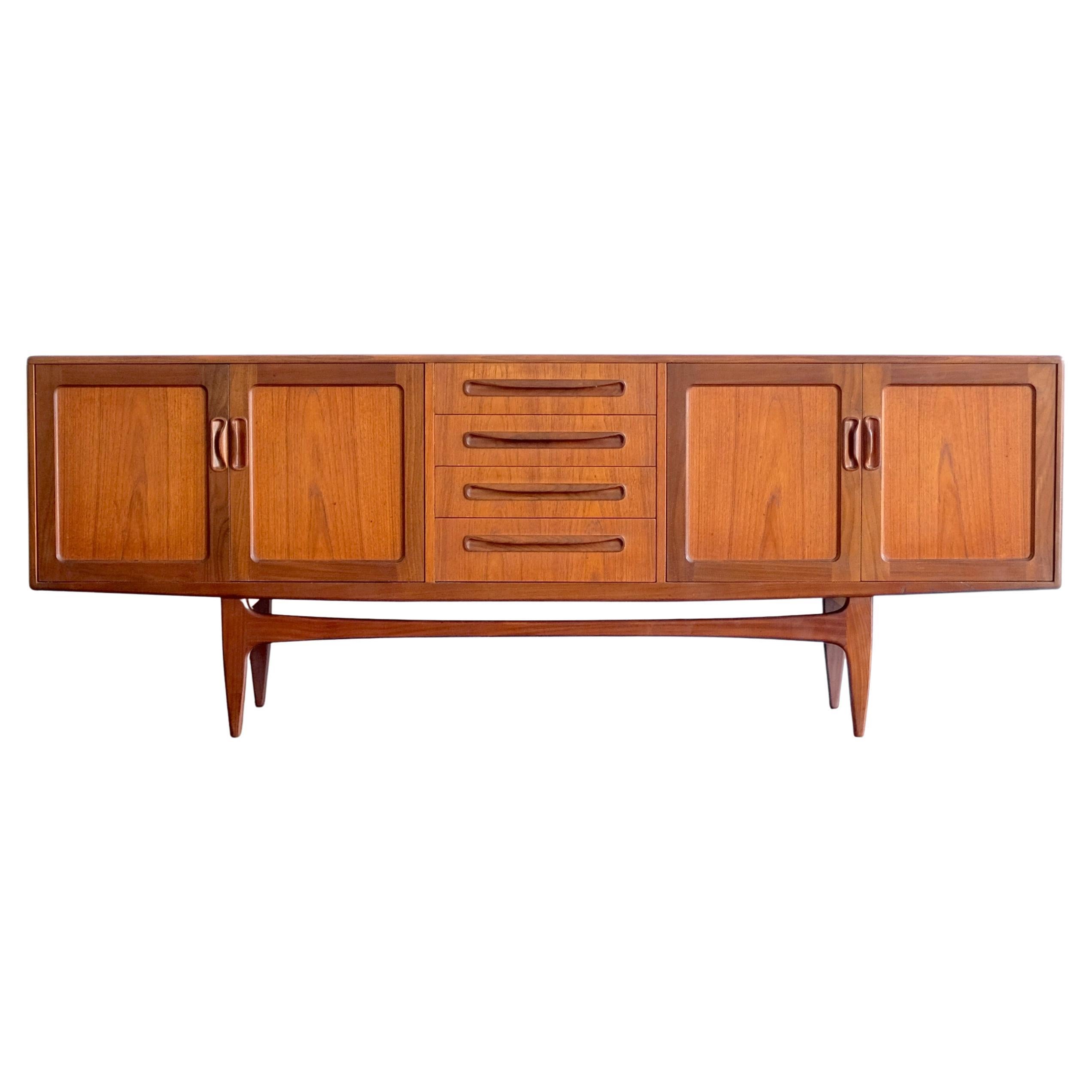 GPlan Fresco Teak Tall Sideboard by Victor B. Wilkins For Sale at 1stDibs
