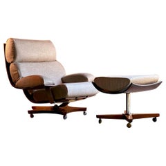 G Plan Housemaster Chair and Footstool in Teak by K M Wilkins, circa 1970s