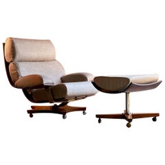 G Plan Housemaster Chair and Footstool in Teak by K M Wilkins, circa 1970s