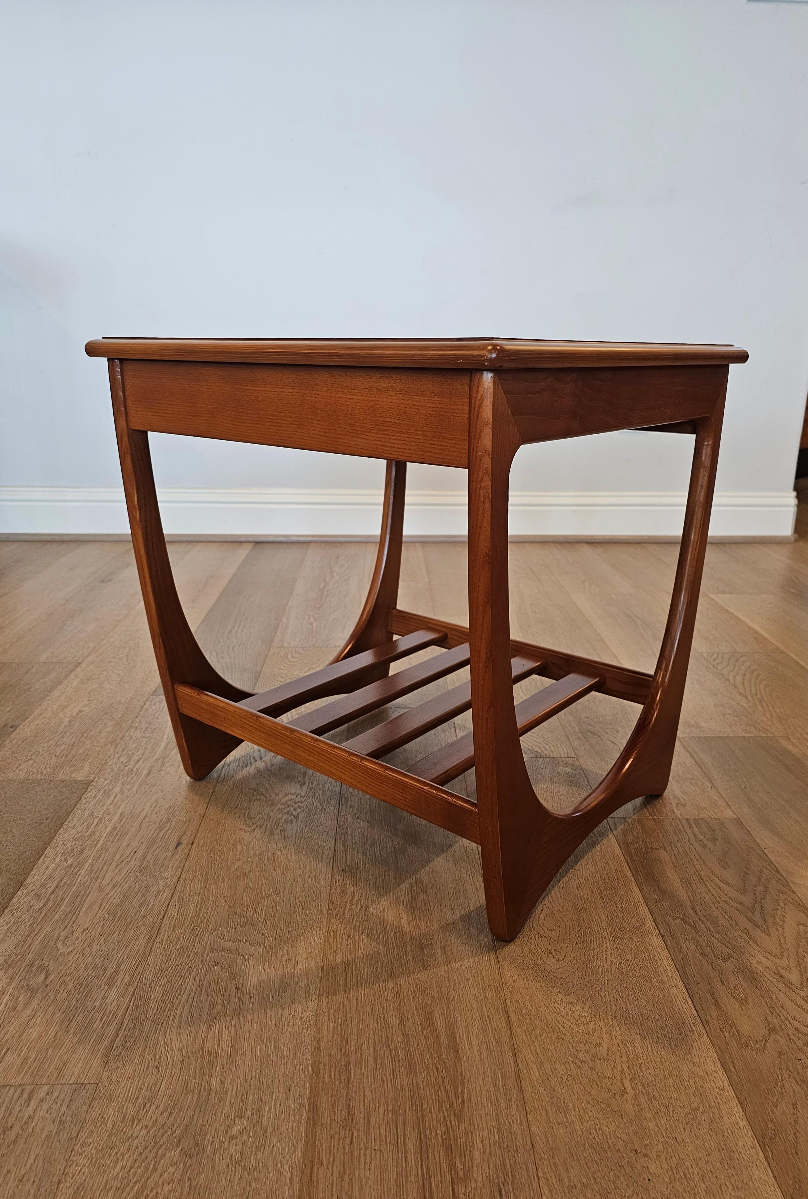 G PLAN Mid-Century Modern Teak End Table  In Good Condition In Forney, TX