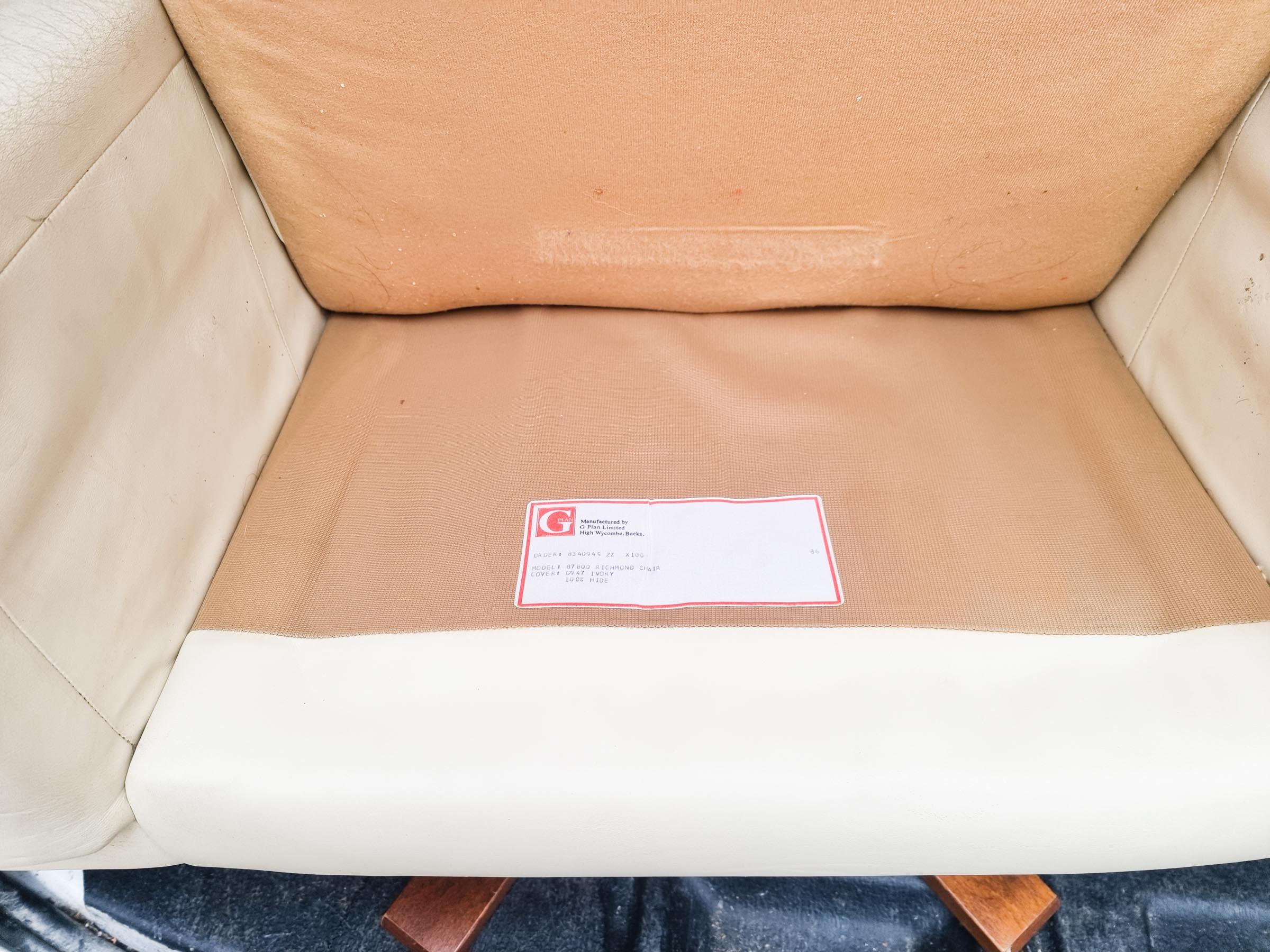 G Plan Model 8780 Richmond Chair and Stool In Good Condition In Alton, GB