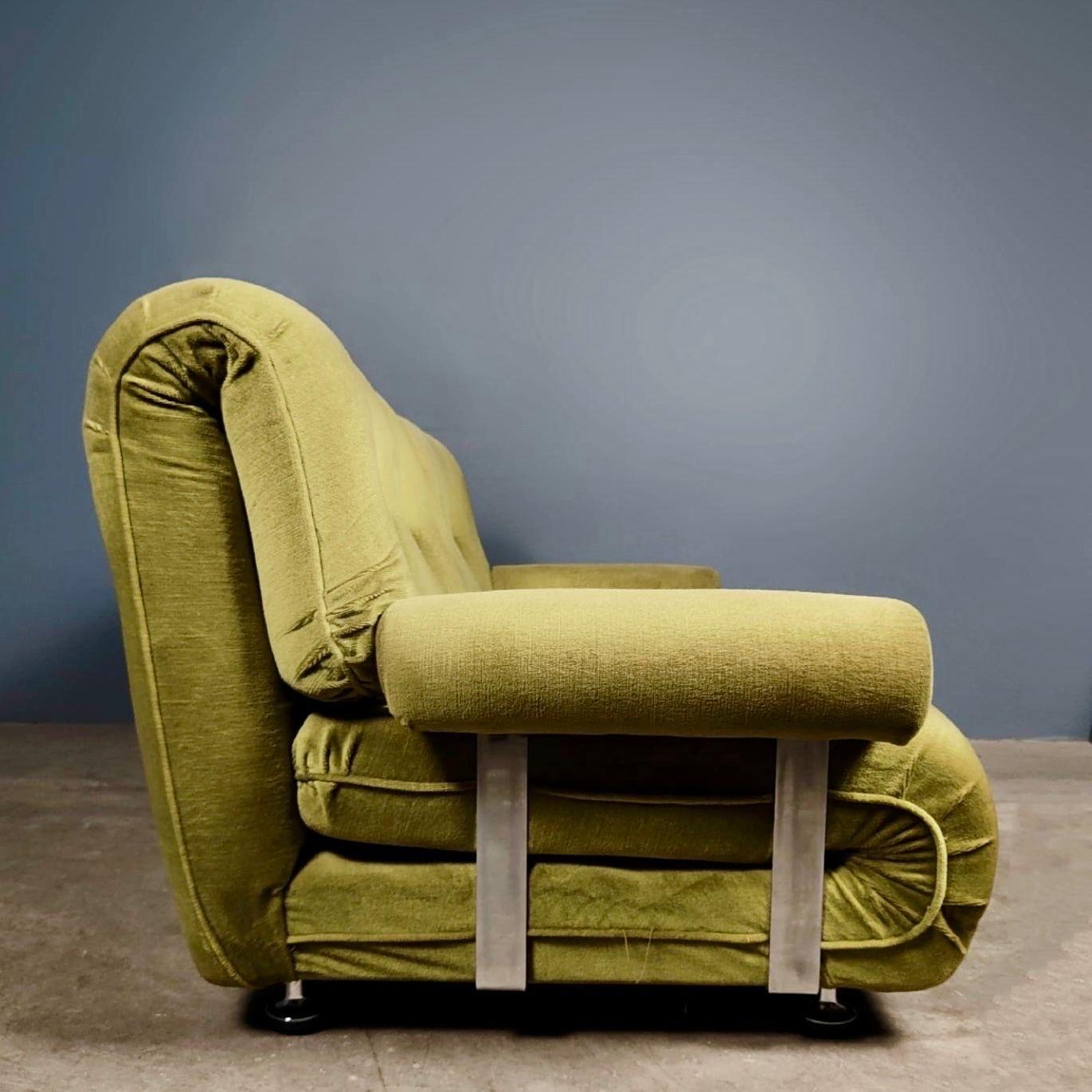 British G Plan Modular Sofa/Chairs Green Velvet Mid Century Vintage Retro MCM