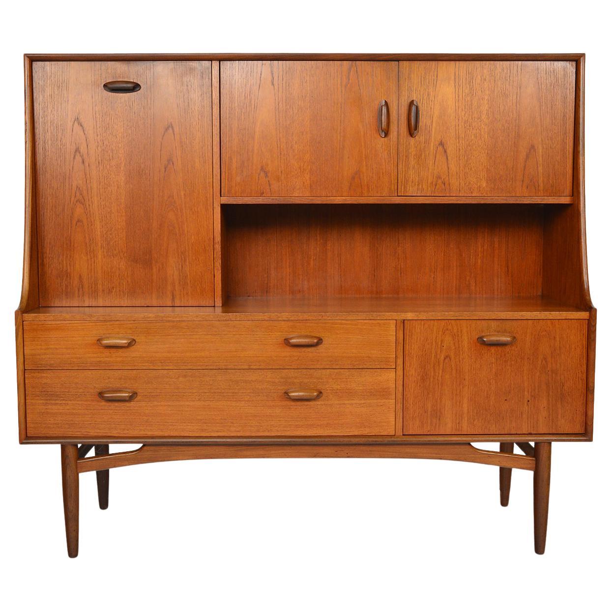 G Plan Scandinavian Range High Sideboard in Teak 1 For Sale at 1stDibs