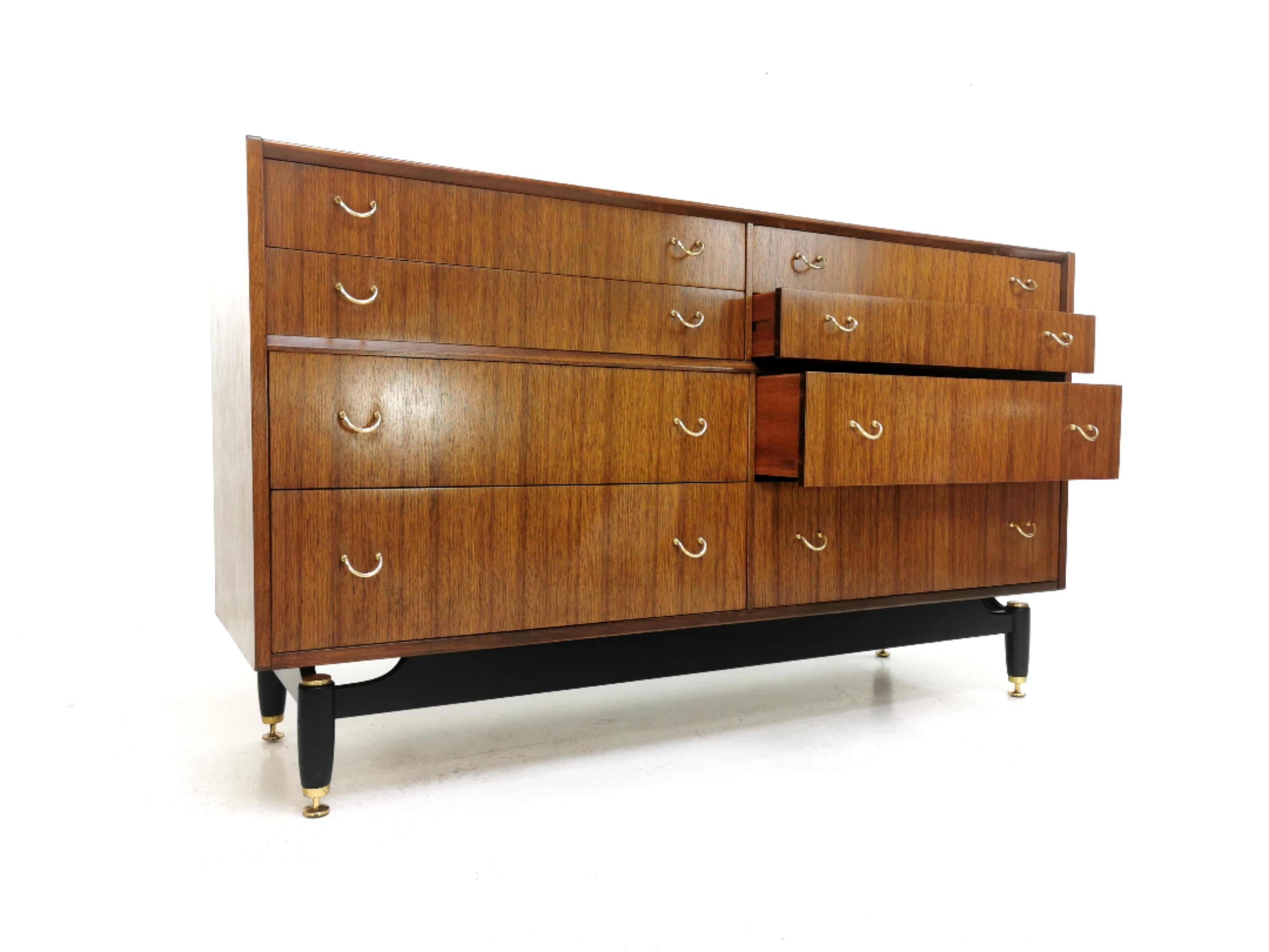 20th Century G-Plan Teak E-Gomme Tola Chest of Drawers Vintage Midcentury