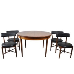 Vintage G-Plan Teak Extending Table 5-Piece Dining Set