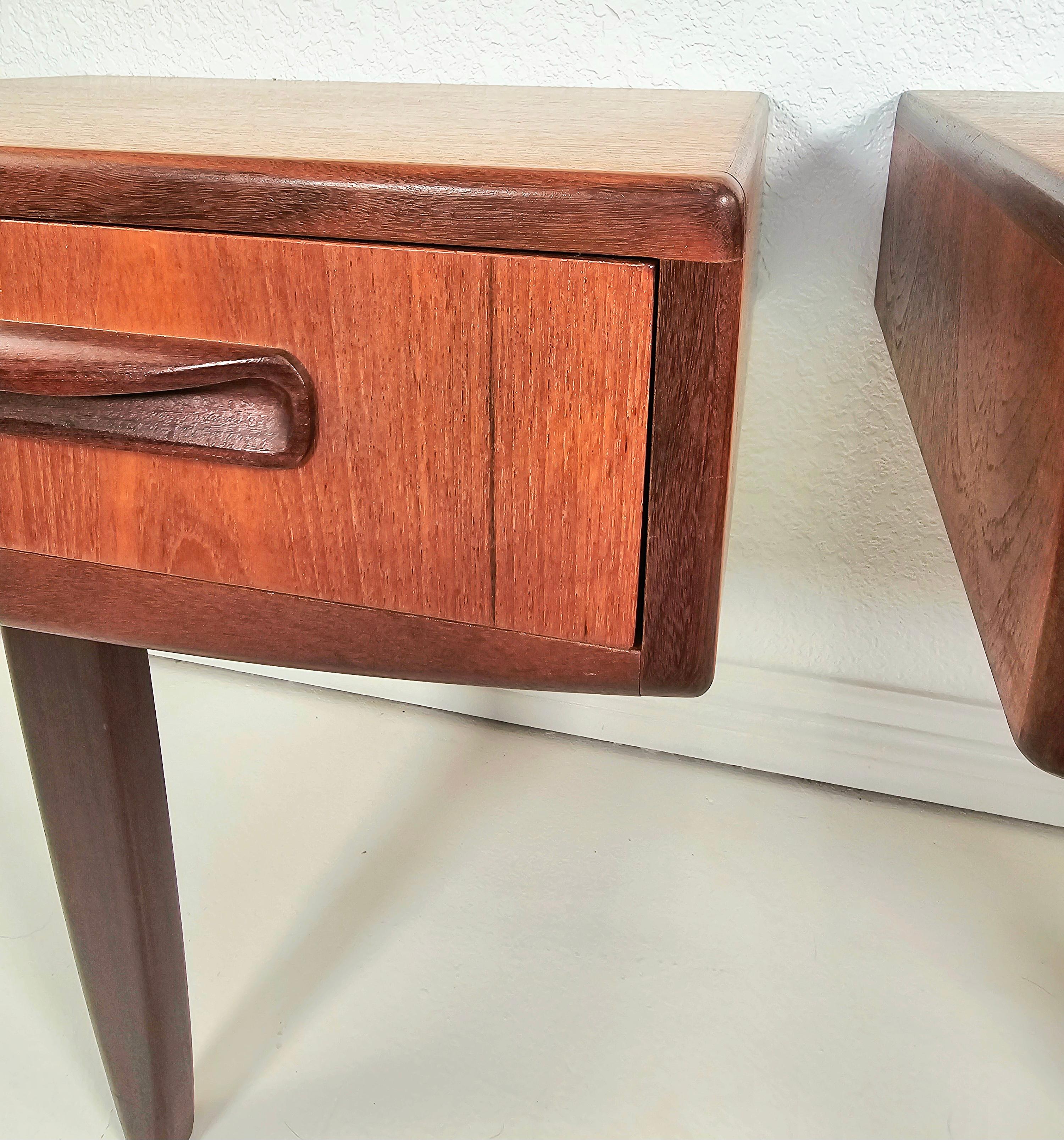 G Plan Teak Floating Nightstands/ End Tables For Sale 13