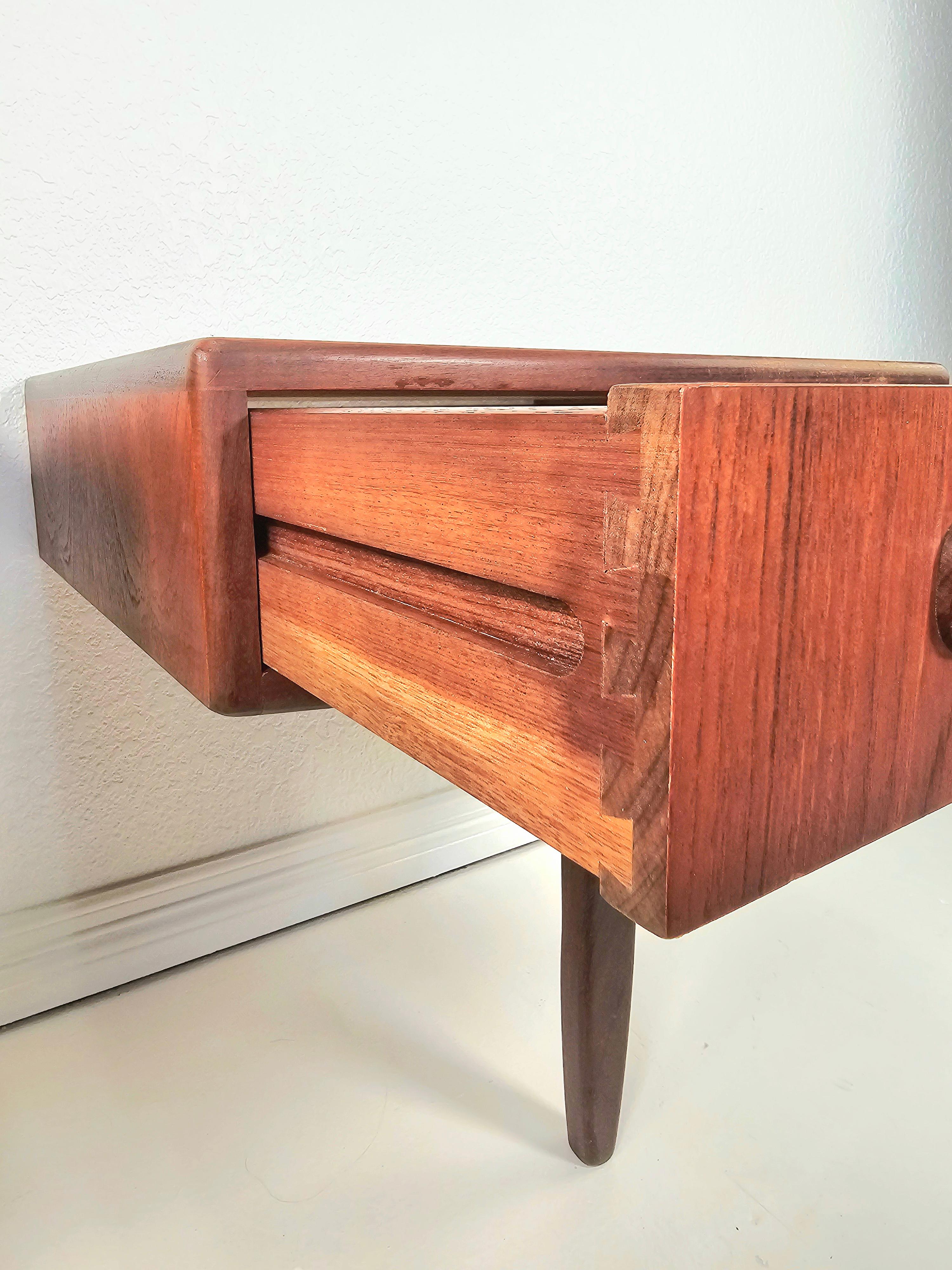 Mid-20th Century G Plan Teak Floating Nightstands/ End Tables For Sale