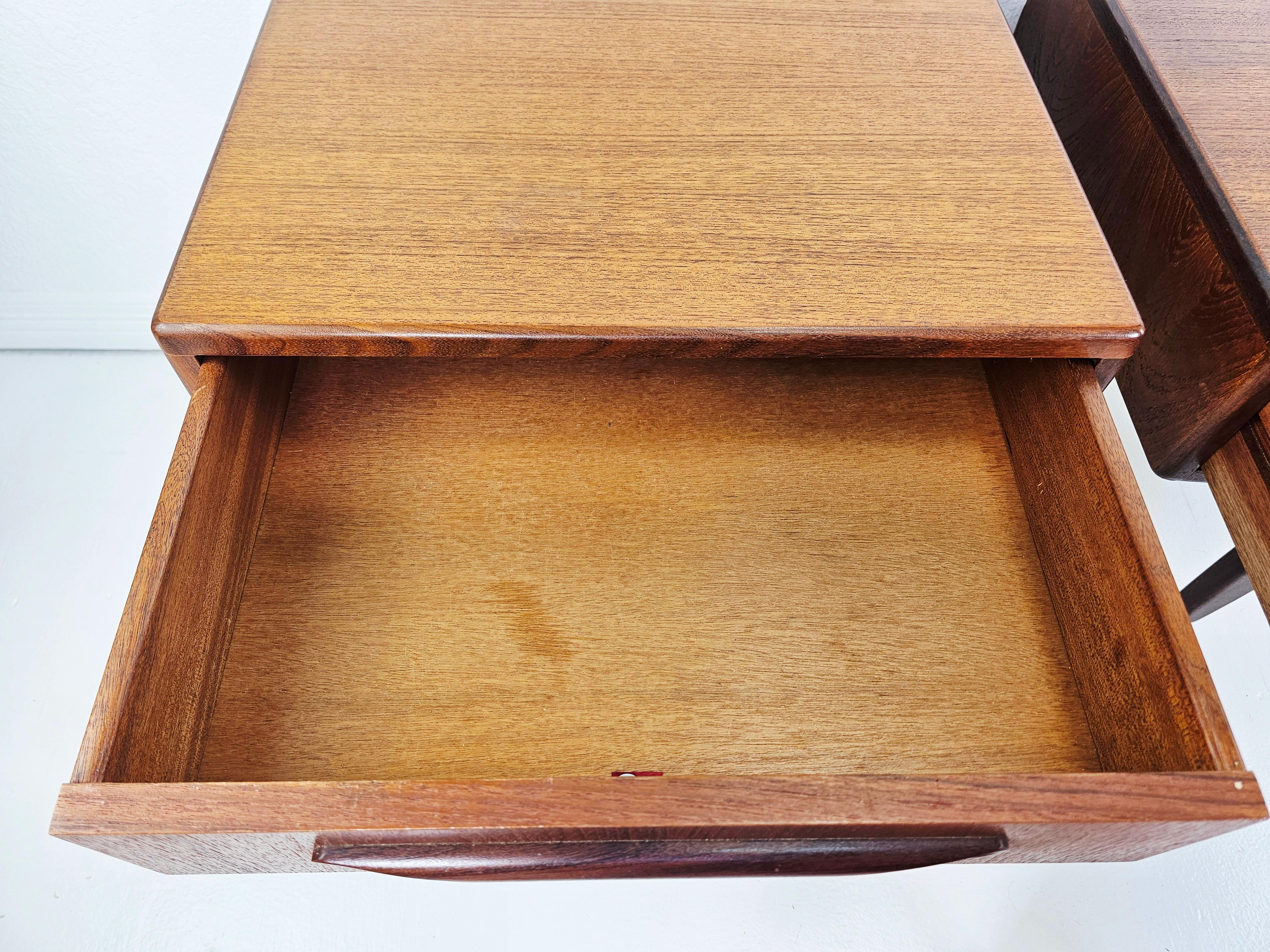 G Plan Teak Floating Nightstands/ End Tables For Sale 2