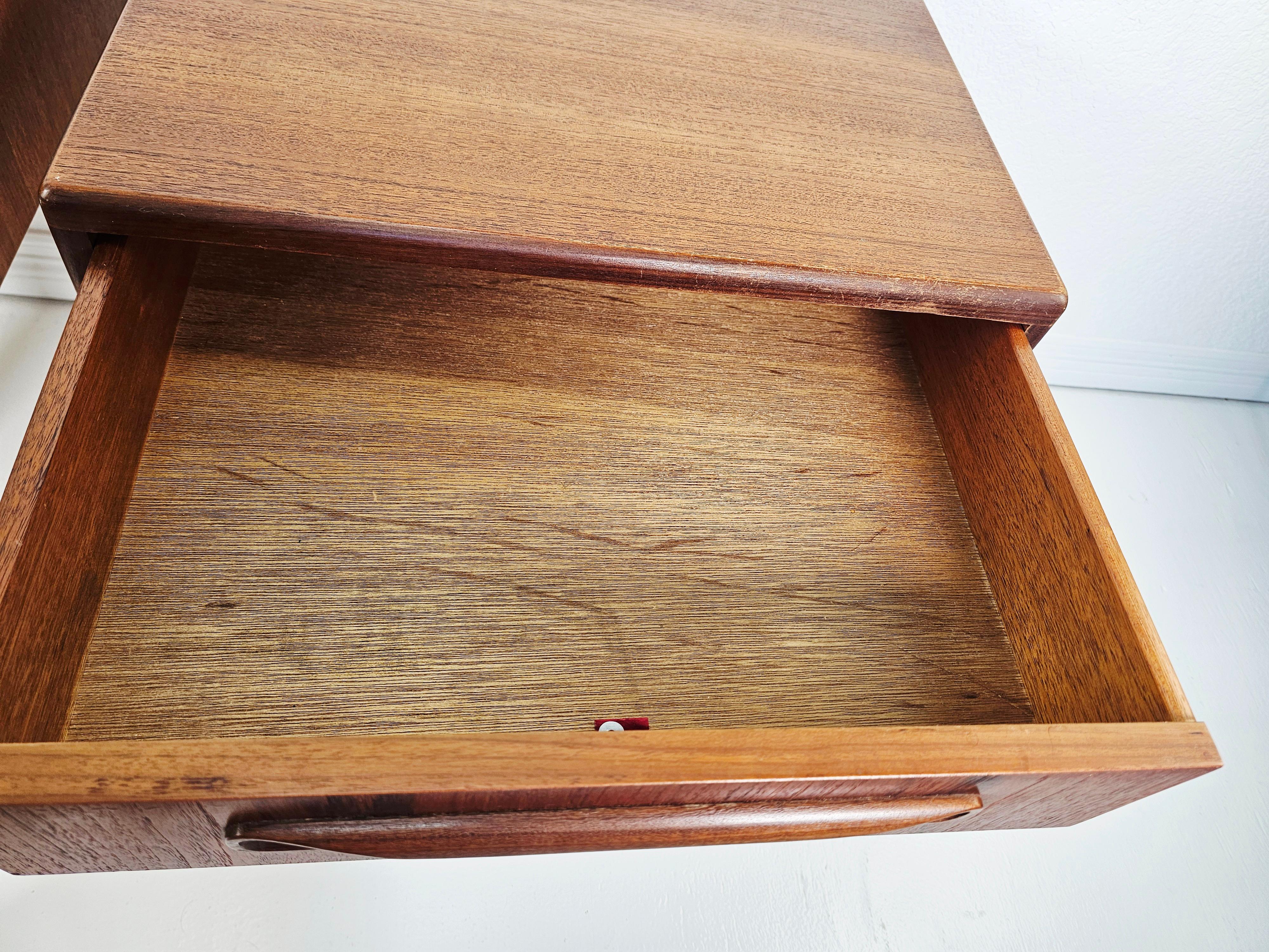 G Plan Teak Floating Nightstands/ End Tables For Sale 3