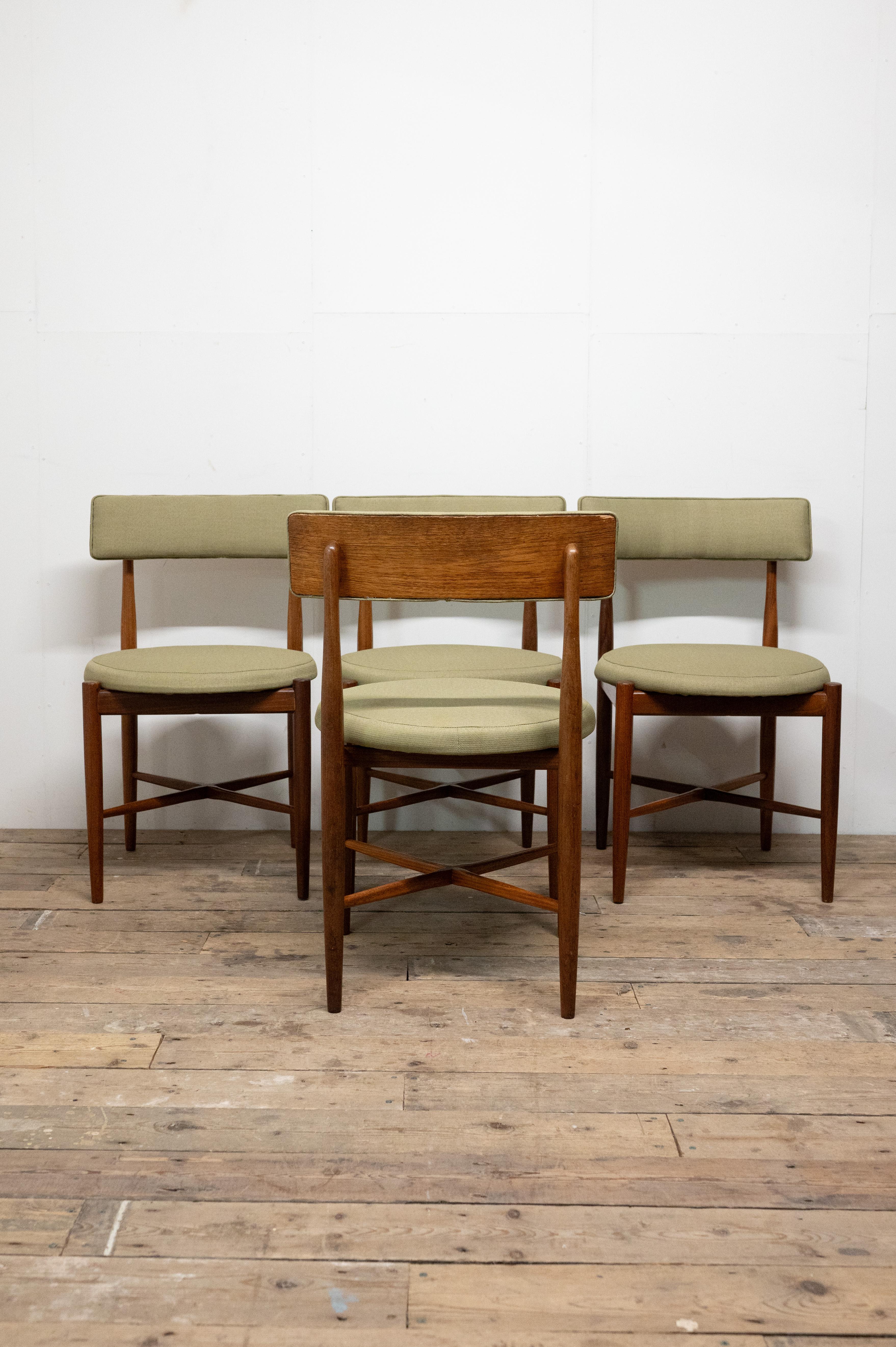 G Plan Teak Fresco Dining Chairs by Victor B Wilkins  4  Newly Upholstered 2