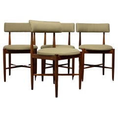 Retro G Plan Teak Fresco Dining Chairs by Victor B Wilkins  4  Newly Upholstered