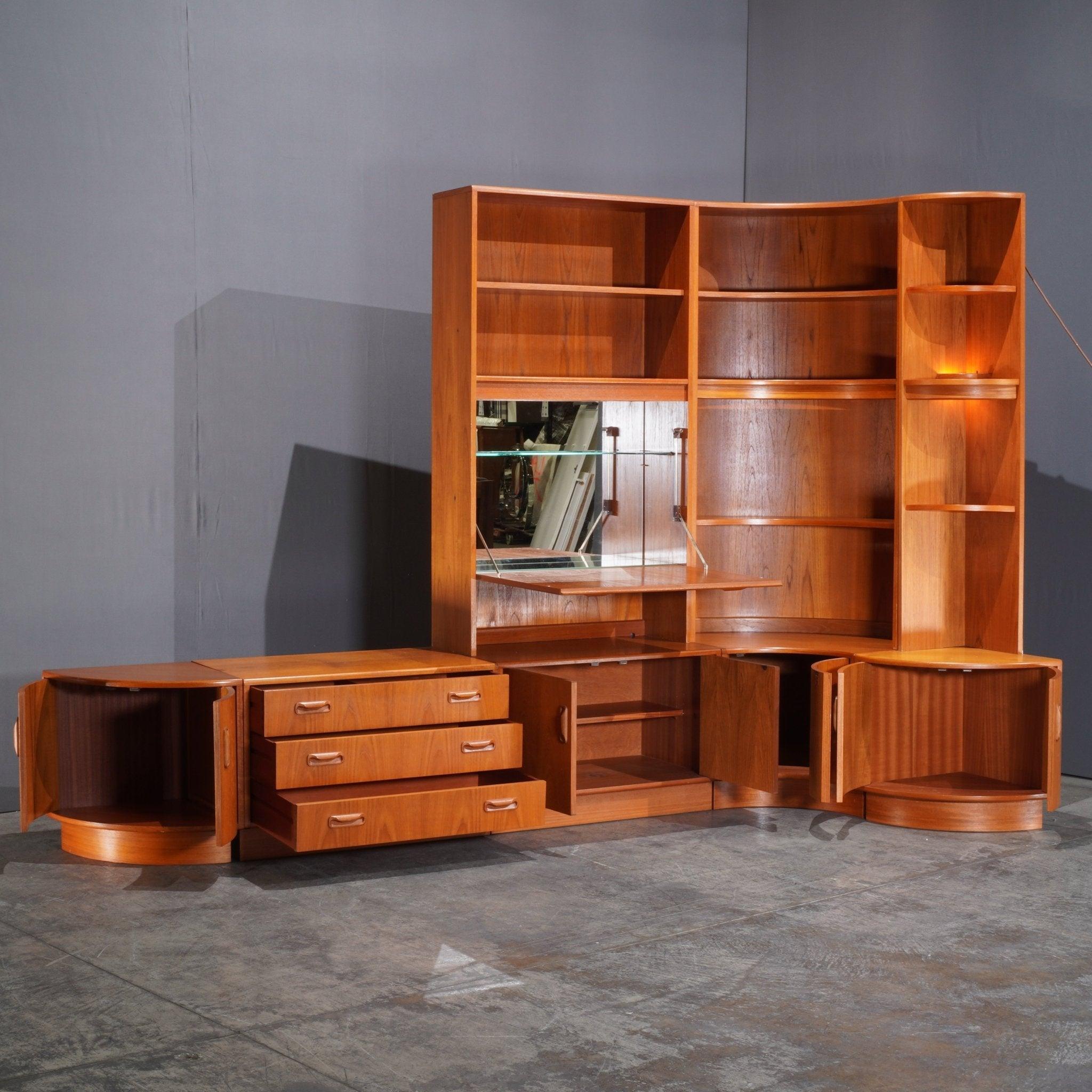 Mid-Century Modern G Plan Teak Modular Wall Unit