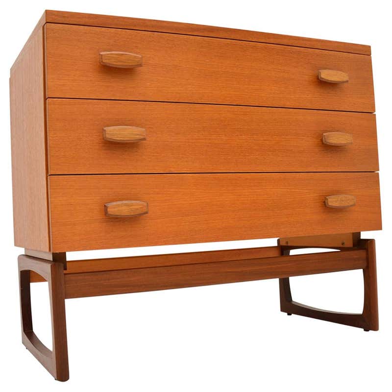 1970s Vintage Mahogany Architects Plan Chest of Drawers at 1stDibs