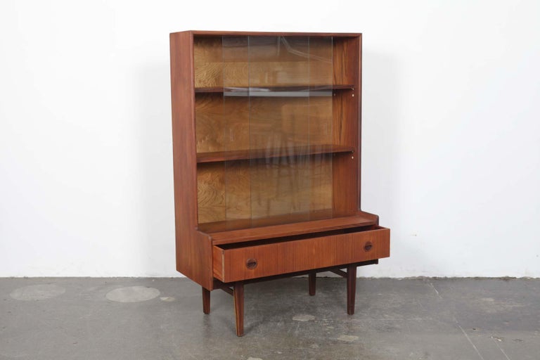 GPlan Teak Sliding Glass Door Display at 1stDibs