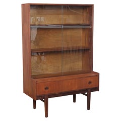 G-Plan Teak Sliding Glass Door Display Cabinet