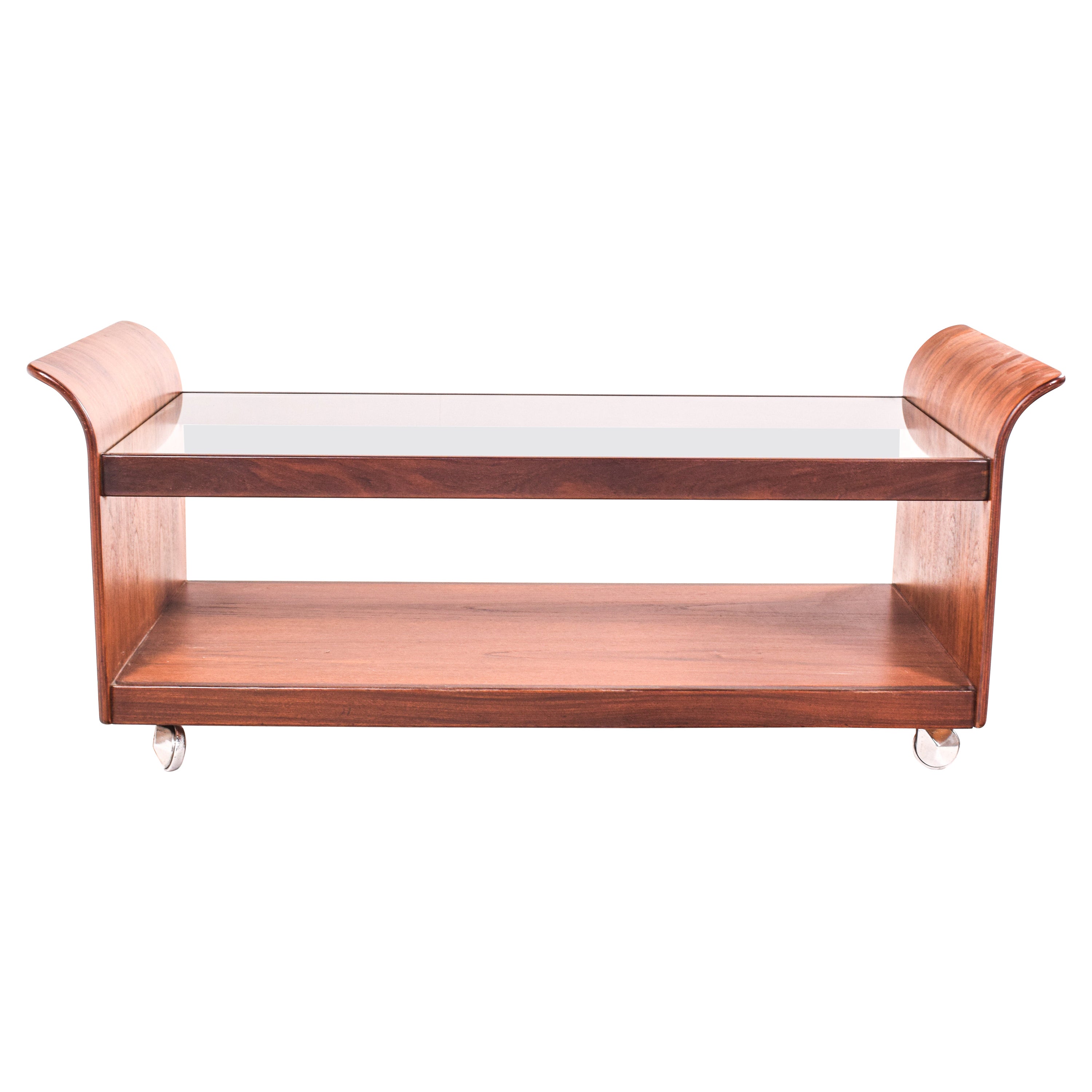G-Plan Teak “Tulip” Glass Coffee Table, 1970s