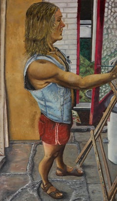 G. R. Childs - 1992 Oil, The Artist At Work