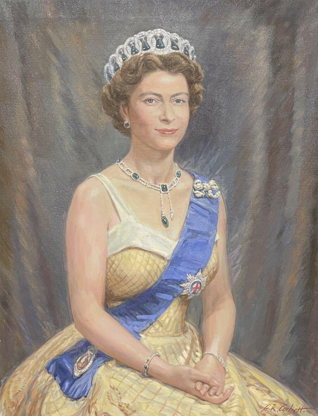 Queen Elizabeth II of Great Britain art Dream-art Oil painting of a young H.R.H 