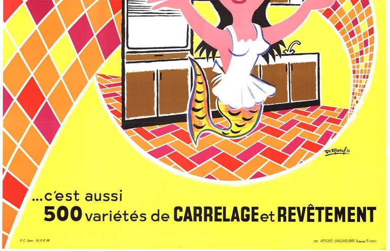 G. Raoul - Affiche de cuisine française originale « G.M.E. Sanitaire » En  vente sur 1stDibs