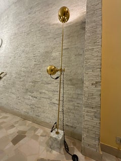 G. REGGIANI - Lamp with 2 diffusers, 1 of which is adjustable in height ITALY 1970