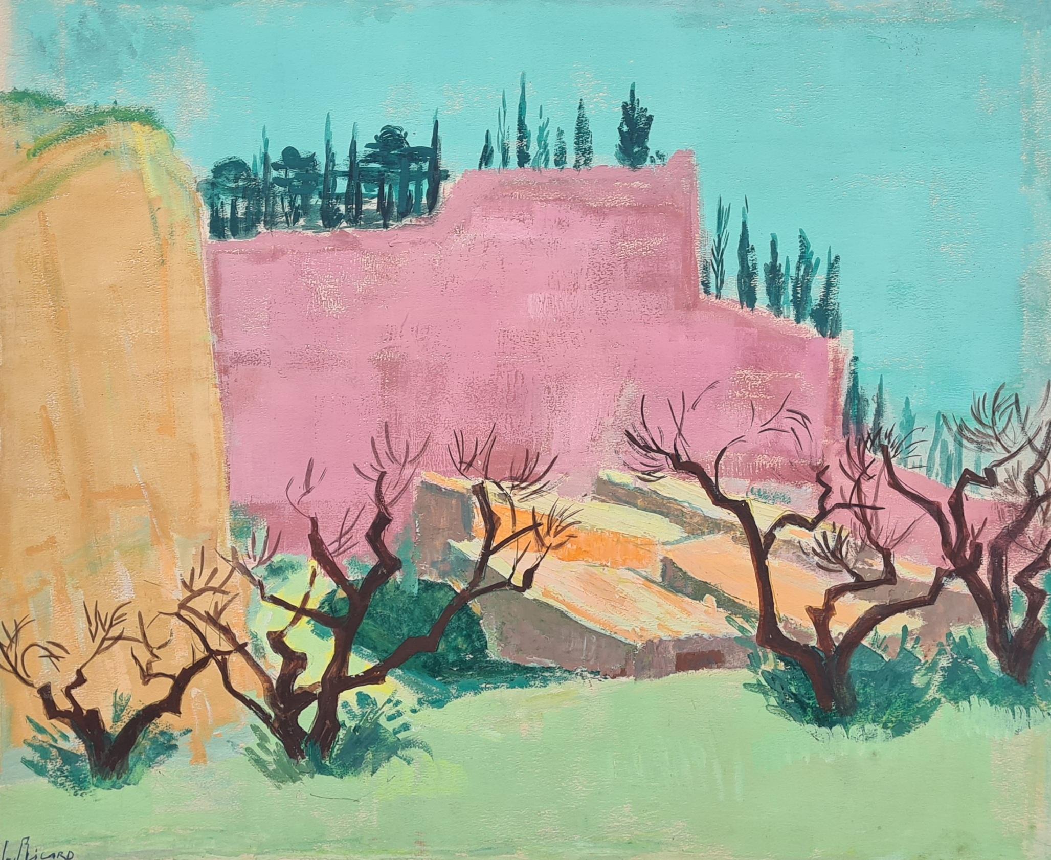 Fauvist Colour Field Landscape, Les Baux de Provence