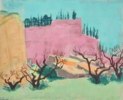 Fauvist Colour Field Landscape, Les Baux de Provence