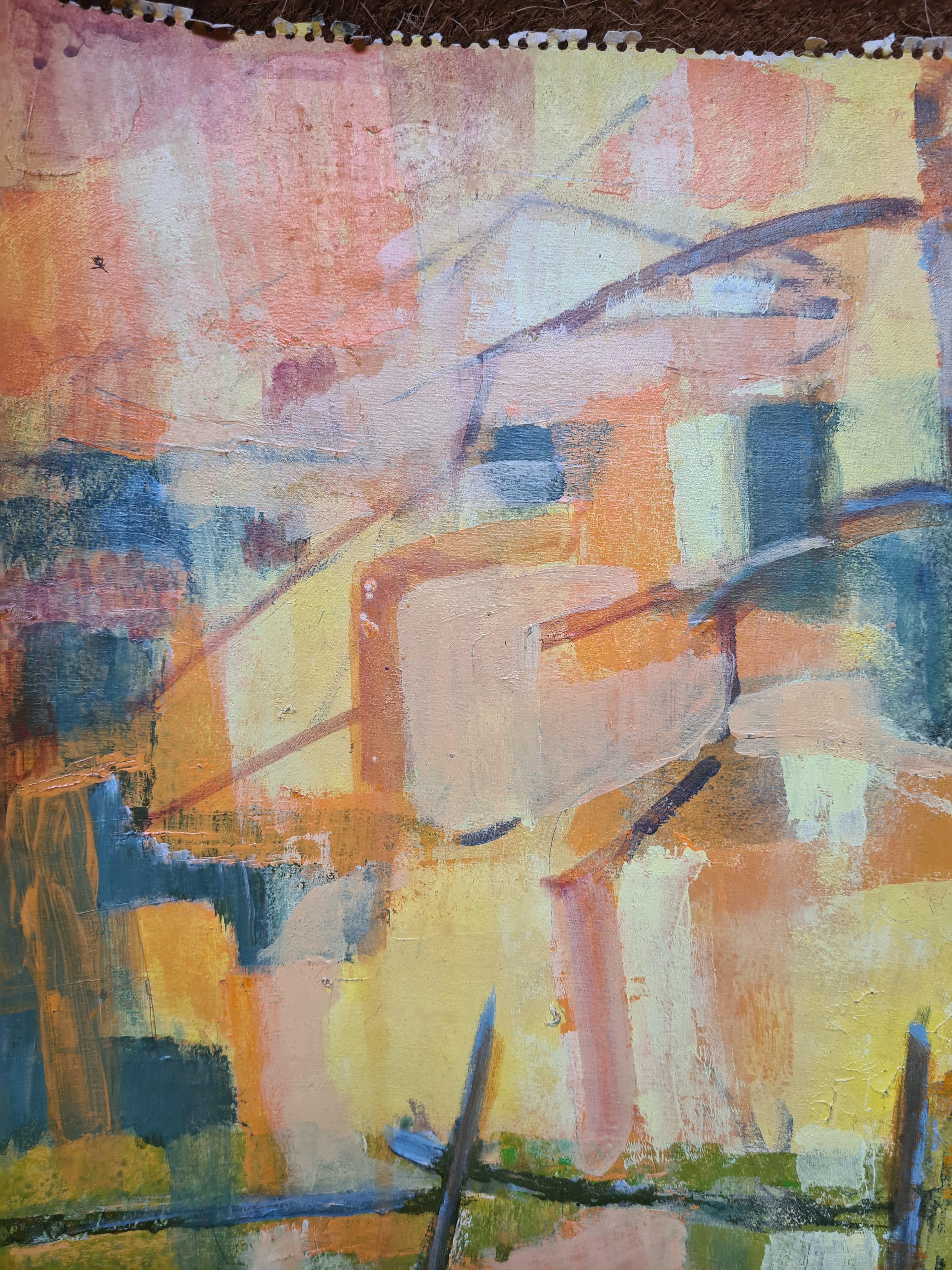 Paysage cubiste français moderne. en vente 1
