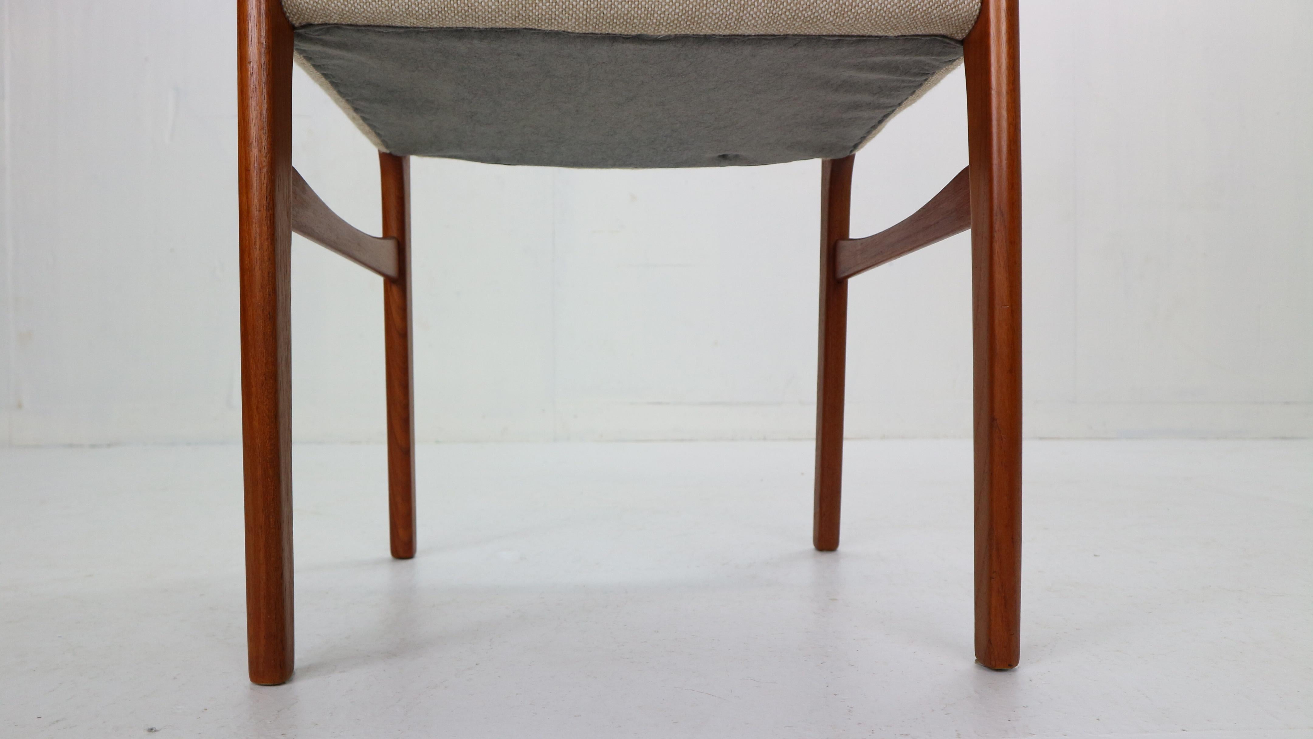 G. S. Glyngore Stolefabrik Set of 6 Teak Dinning Room Chairs, 1960s Denmark 12