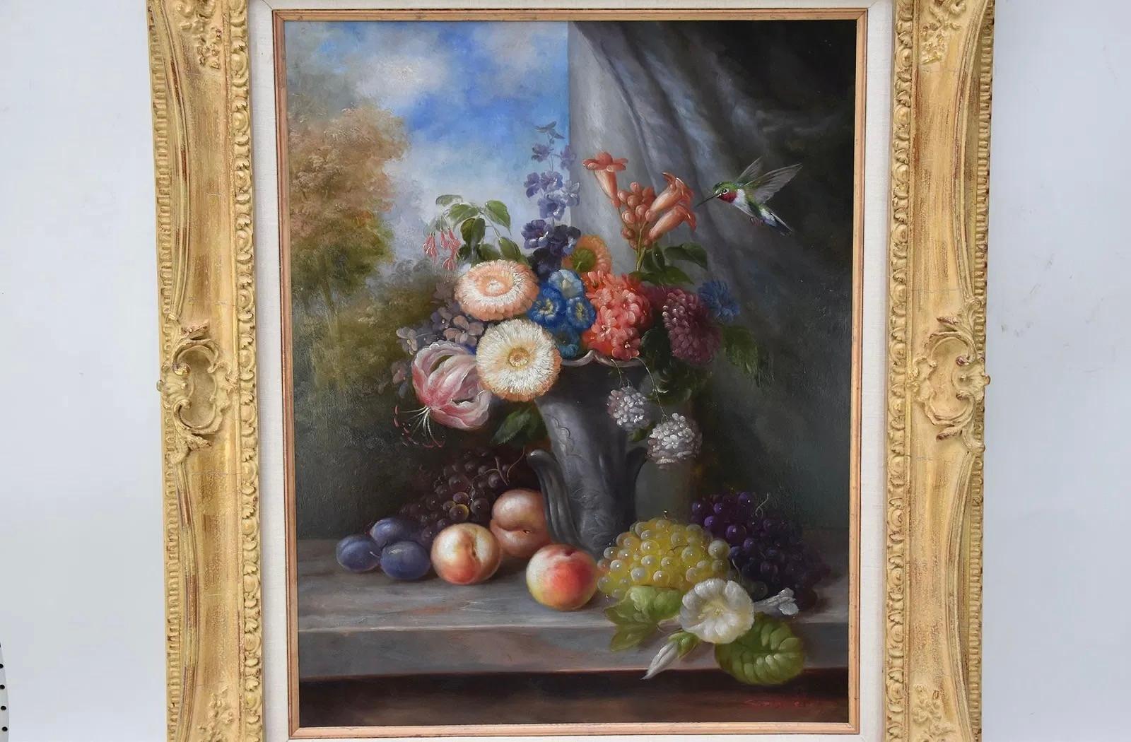 Nature morte au colibri en vente 4