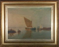 G. Shayes - 1903 Oil, Gaff Rigged Sloop