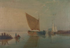 G. Shayes - 1903 Oil, Gaff Rigged Sloop