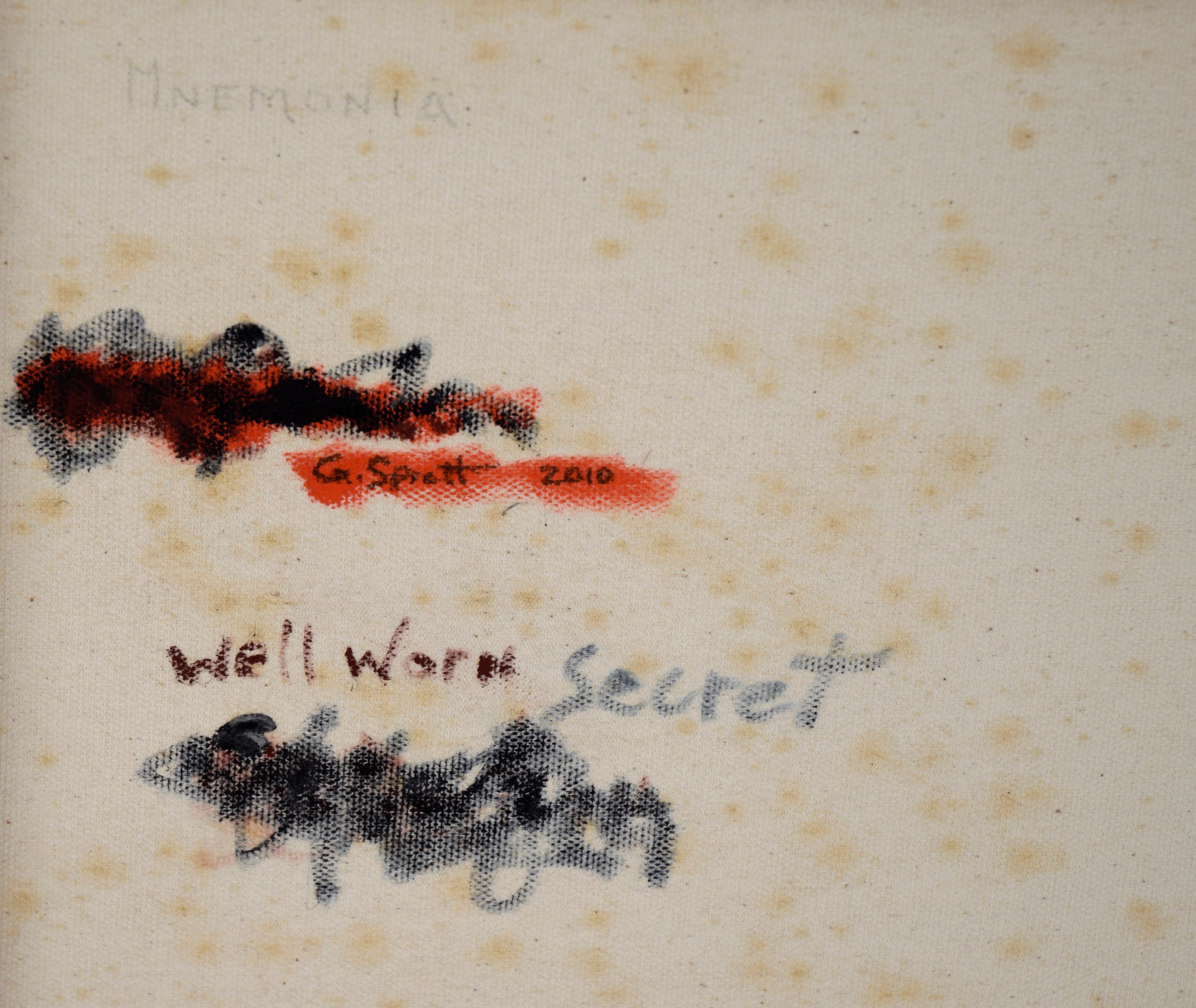 Abstrakte Komposition „Well Worn Secret“ aus Acryl auf Leinwand im Angebot 4