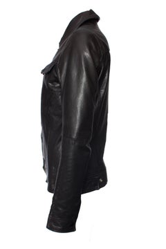 G star Raw, Black leather jacket in size S