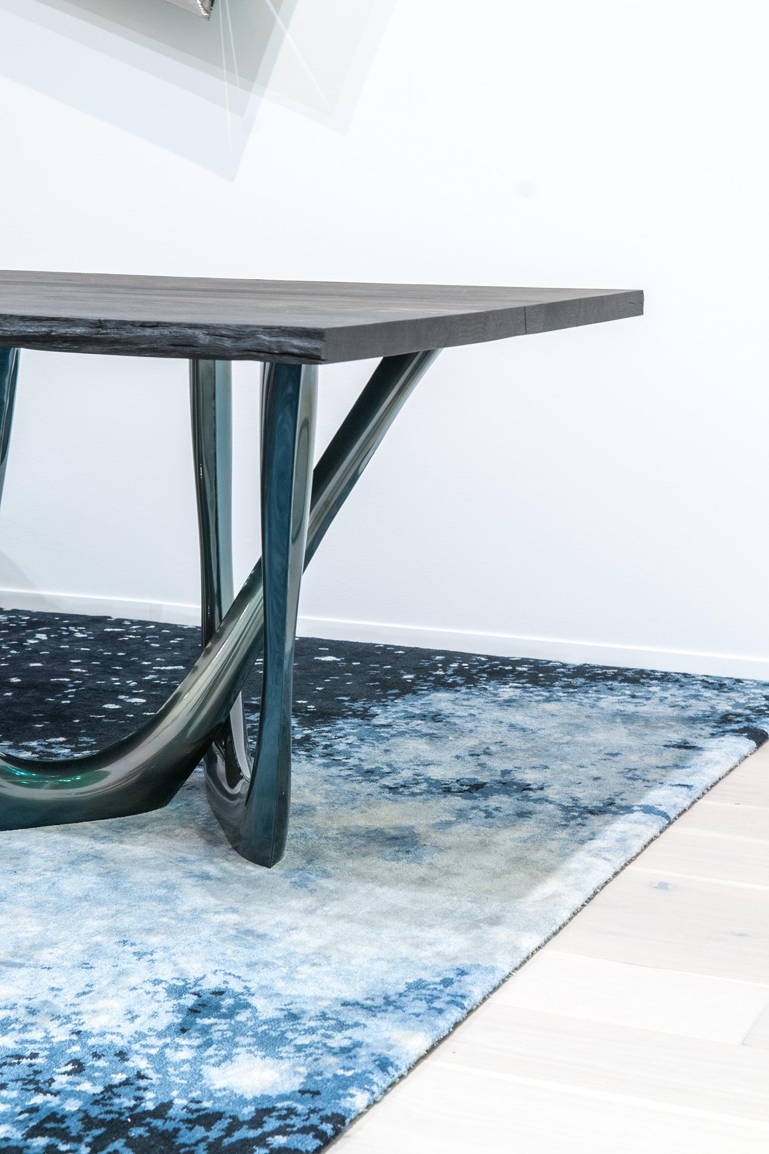 Concrete G-Table Cosmos with Granite Top by Zieta