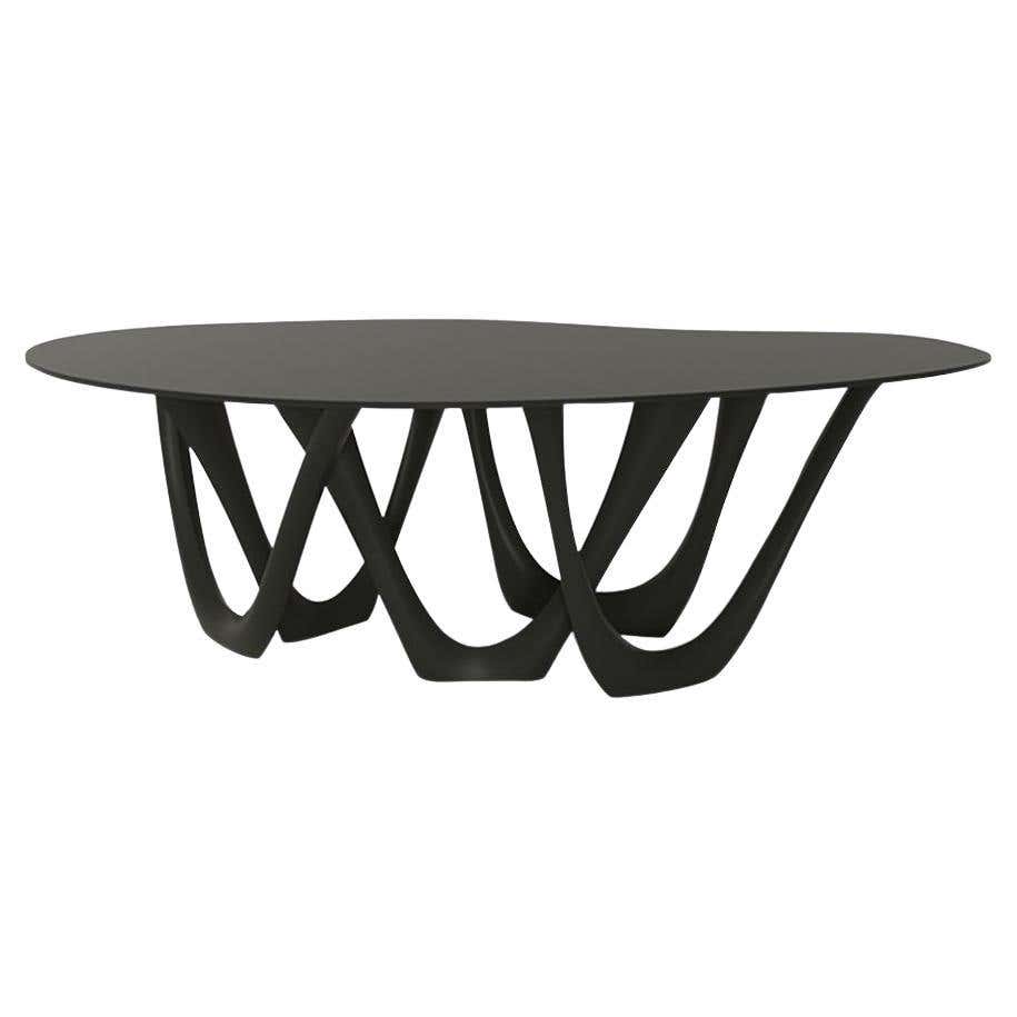 Viccarbe Shape Low Table O, Black Matt Finish by Jorge Pensi For Sale ...