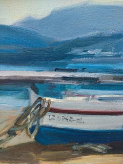 Dipinto a olio della Costa Brava, in stile realista con un tocco impressionista, 27x35 cm