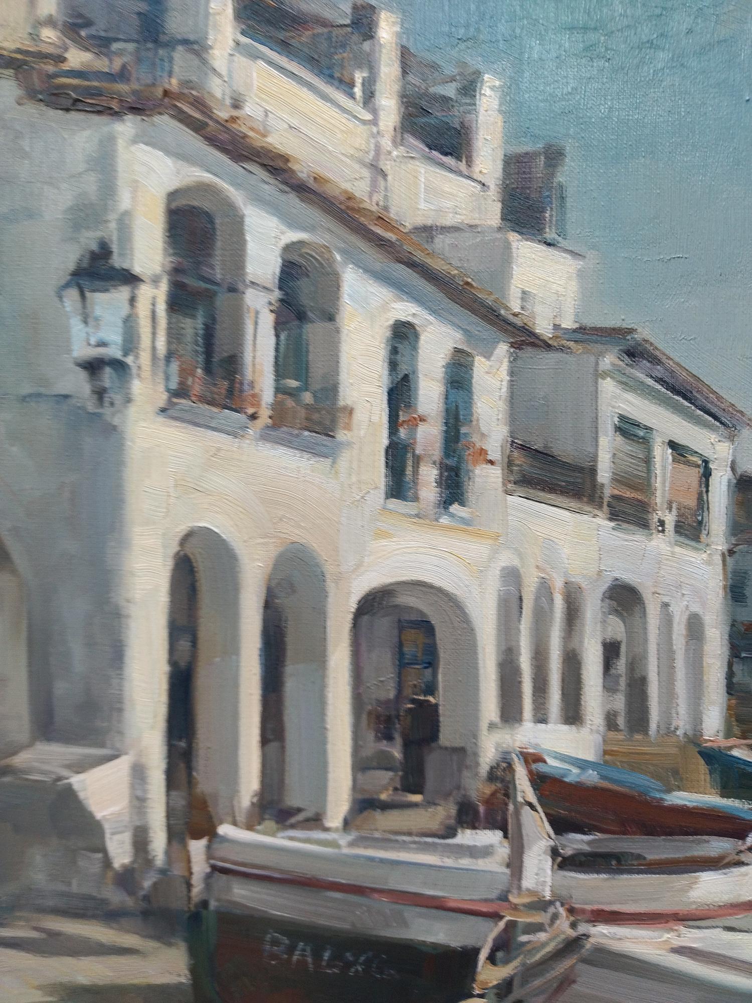 G. Teixidó. Costa Brava. Oil painting - Realist Painting by G. TEIXIDO