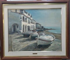 G. Teixidó. Costa Brava. Oil painting 
