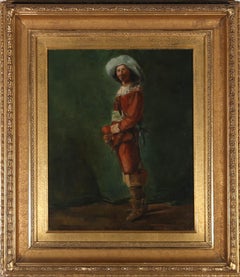 G. Thompson - Framed 1891 Oil, Gallant Cavalier