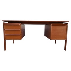 G. V. Gasvig Teak Danish Modern Executive Desk