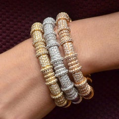 G. Verdi für Cellini Armband aus 18 Karat Roségold und 5,54 Karat Diamanten