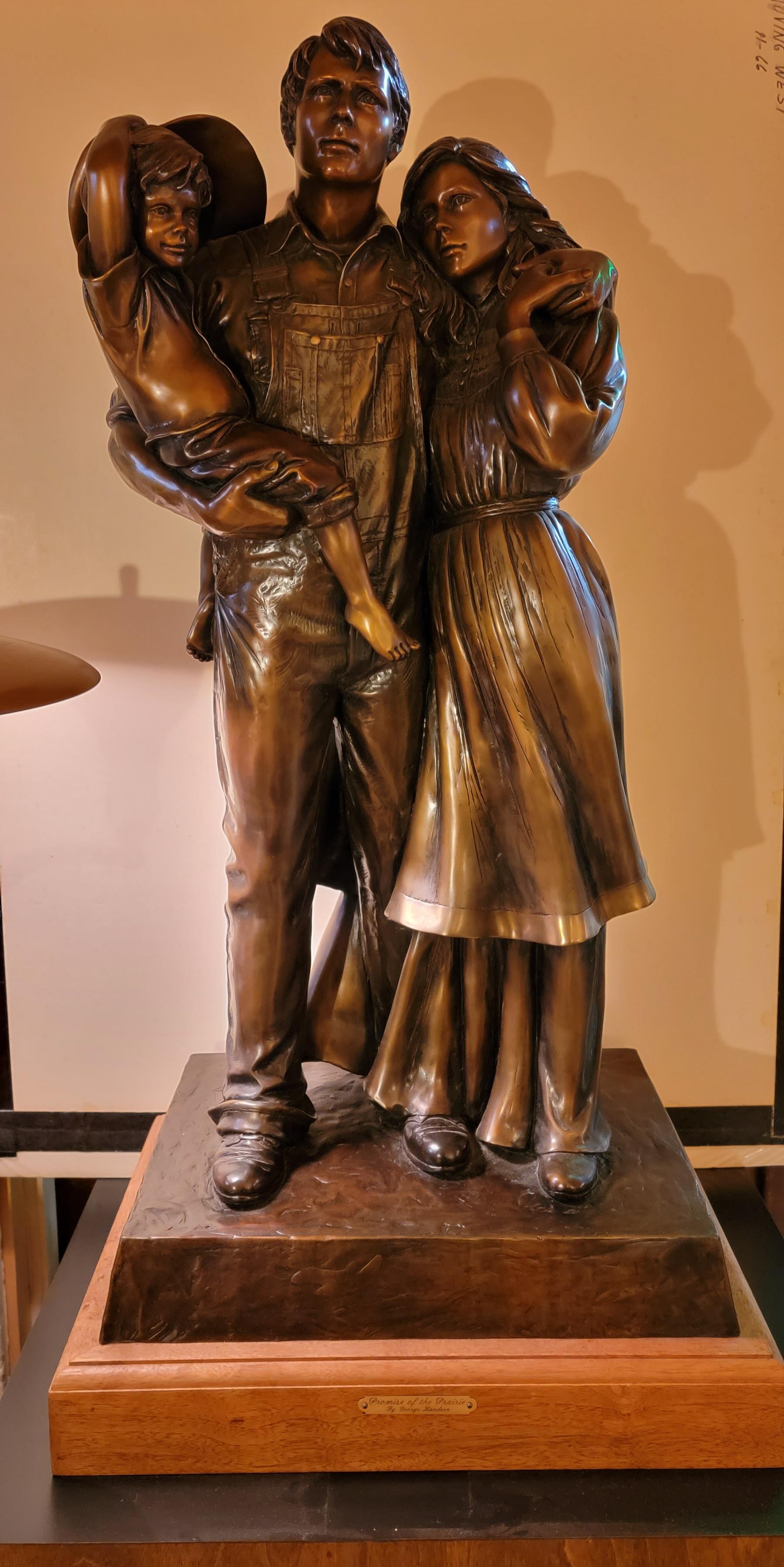 Grand bronze « Promise of the Prairie » de G. W. Lundeen 3